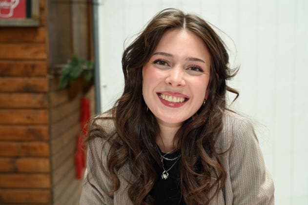 Actress Maira Kellers poses at the big fan gathering and awards ceremony for the RTL series *Unter Uns*