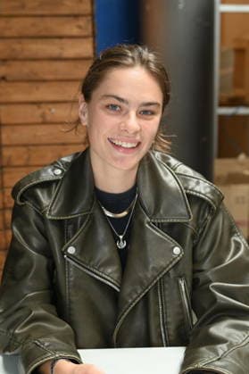 Actress Ilka Mahrholz poses at the big fan gathering and awards ceremony for the RTL series *Unter Uns*