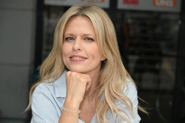 Actress Miriam Lahnstein poses at the big fan gathering and awards ceremony for the RTL series *Unter Uns*