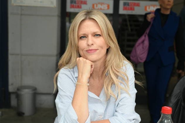 Actress Miriam Lahnstein poses at the big fan gathering and awards ceremony for the RTL series *Unter Uns*