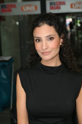 Actress Nadine Menz poses at the big fan gathering and awards ceremony for the RTL series *Unter Uns*