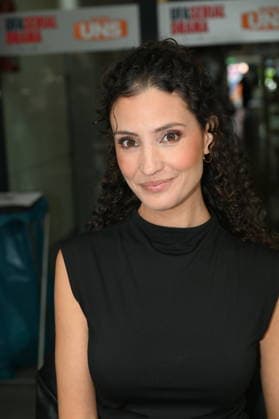 Actress Nadine Menz poses at the big fan gathering and awards ceremony for the RTL series *Unter Uns*