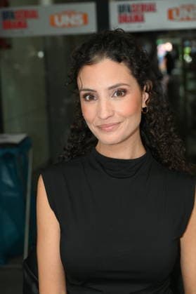 Actress Nadine Menz poses at the big fan gathering and awards ceremony for the RTL series *Unter Uns*