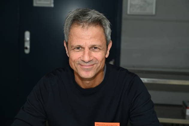 Actor Jens Hajek poses at the big fan gathering and awards ceremony for the RTL series *Unter Uns*