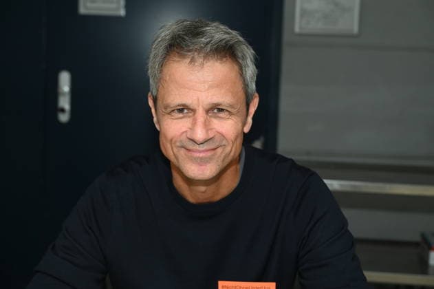 Actor Jens Hajek poses at the big fan gathering and awards ceremony for the RTL series *Unter Uns*