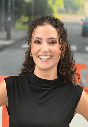 Actress Nadine Menz poses at the big fan meet-and-greet and awards ceremony for the RTL series *Unter Uns*