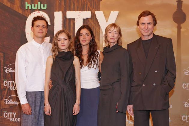 August 31, 2026, Franz Hartwig, Lea Drinda, Soma Pysall, Jenny Schily, Lars Eidinger at the premiere of *City of Blood*, Kino International, Berlin, Berlin Berlin