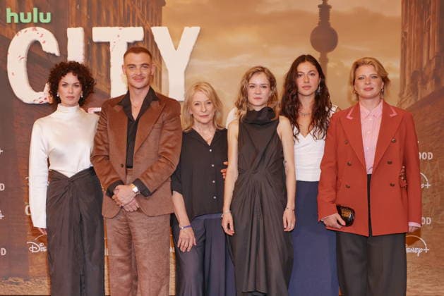 August 31, 2026, Melika Foroutan, David Schuetter, Dagmar Manzel, Lea Drinda, Soma Pysall, Joerdis Triebel at the premiere of *City of Blood*, Kino International, Berlin, Berlin Berlin