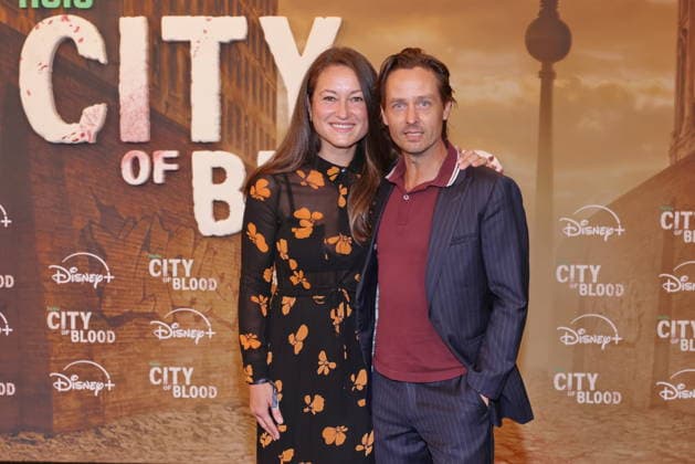 August 31, 2026, Annie Mosebach and Tom Schilling at the premiere of *City of Blood* at Kino International, Berlin, Berlin Berlin