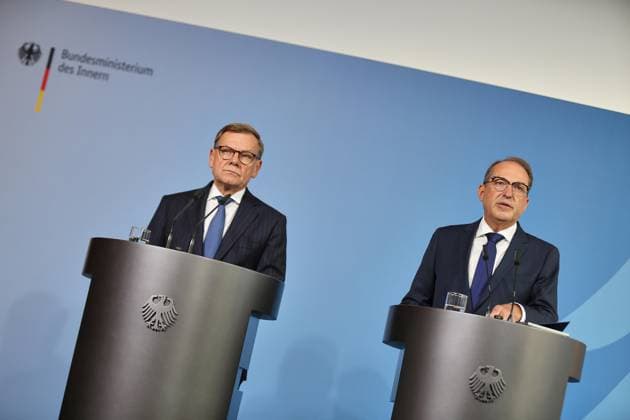 Berlin, Deutschland, 01.09.2026: Bundesinnenministerium: Statement von Innenminister und Außenminister zu Drohnen-Anschlag in Leipzig: Bundesminister des Auswärtigen Johann Wadephul (CDU) und Bundesminister des Innern Alexander Dobrindt (CSU) *** Berlin, Germany, September 1, 2026 Federal Ministry of the Interior Statement by the Minister of the Interior and the Minister of Foreign Affairs on the drone attack in Leipzig Federal Minister of Foreign Affairs Johann Wadephul (CDU) and Federal Minister of the Interior Alexander Dobrindt (CSU) Copyright: xdtsxNachrichtenagenturx dts_132291