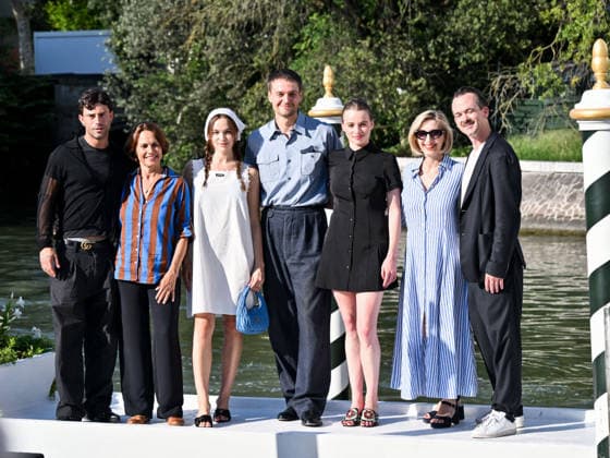 IPA88003839 - Venice, 83rd Venice International Film Festival 2026 - Arrivals at the Excelsior Hotel™s pier - Pictured: Cast of the film *The Girl with the Leica*  Copyright: xSimonexComix xPoolxPhotoxEventsx08x 88003839