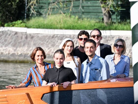 IPA88003756 - Venice, 83rd Venice International Film Festival 2026 - Arrivals at the Excelsior Hotel™s pier - Pictured: the cast of the film *The Girl with the Leica*  Copyright: xSimonexComix xPoolxPhotoxEventsx08x 88003756