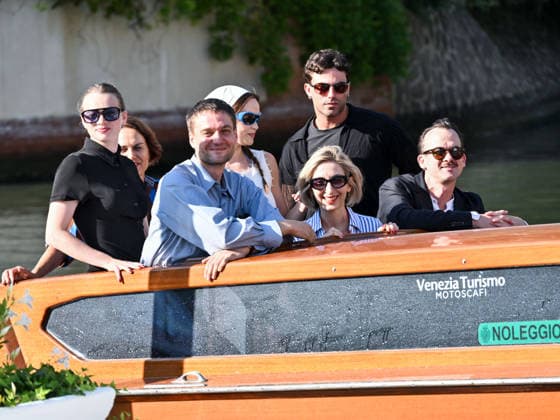 IPA88003765 - Venice, 83rd Venice International Film Festival 2026 arrivals at the Excelsior Hotel™s pier Pictured: the cast of the film *The Girl with the Leica*  Copyright: xSimonexComix xPoolxPhotoxEventsx08x 88003765