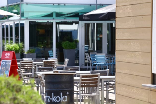 Stock Photos 07 2026 Tables and Chairs from Outdoor Dining in Hamburg, Hamburg, Germany Copyright: xLobeca RalfxHomburgx