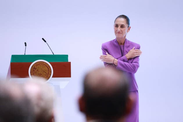 Mexican President Claudia Sheinbaum delivers second State of the Union address MEXICO CITY, MEXICO - SEPTEMBER 01: Mexican President Claudia Sheinbaum attends her second State of the Union address, at the National Palace, in Mexico City, Mexico on September 01, 2026. Sheinbaum, Mexico s first female president, presented key achievements from her administration before beginning a nationwide tour of the country s states. Daniel Cardenas Anadolu Mexico City Mexico. Editorial use only. Please get in touch for any other usage.  Copyright: x2026xAnadoluxDanielxCardenasx