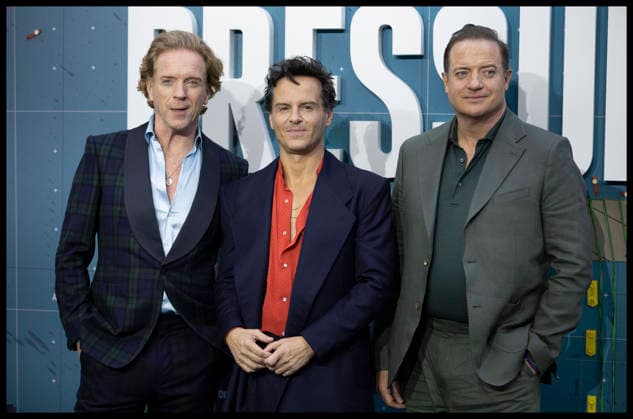 . 01 09 2026. London, United Kingdom. Damian Lewis, Andrew Scott and Brendan Fraser at the Pressure premiere in London.  xStephenxLockx xi-Imagesx IIM-26973-0025