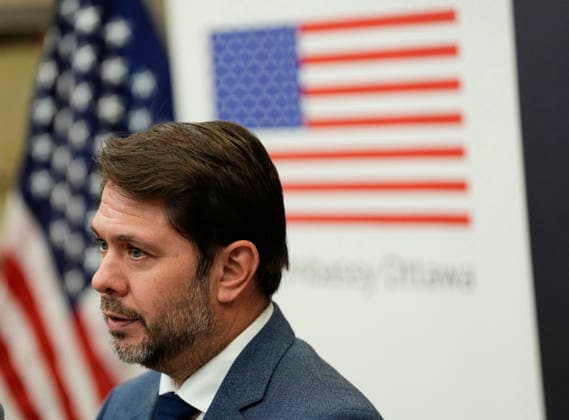 September 1, 2026, Ottawa, On, CAN: United States Senator Ruben Gallego holds a news conference at the American embassy in Ottawa on Tuesday Sept. 1, 2026. Ottawa CAN  - ZUMAc35_ 20260901_zaf_c35_070 Copyright: xJustinxTangx