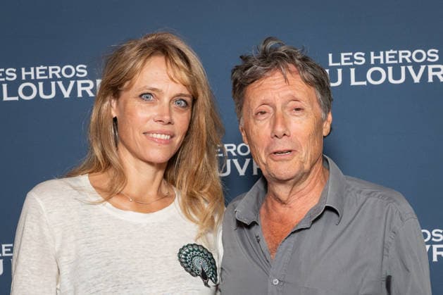 Les Heros Du Louvre Premiere - Paris AJ France Televisions host Antoine de Maximy and his wife Magali Benet attend the photocell of the « Les Heros Du Louvre » Paris Premiere at Cinema l Arlequin on September 1, 2026 in Paris, France. Photo by Alexis Jumeau ABACAPRESS.COM Paris France  Copyright: xJumeauxAlexis ABACAx
