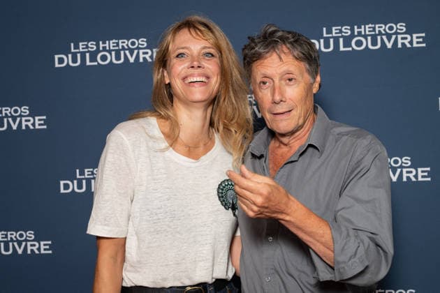 Les Heros Du Louvre Premiere - Paris AJ France Televisions host Antoine de Maximy and his wife Magali Benet attend the photocell of the « Les Heros Du Louvre » Paris Premiere at Cinema l Arlequin on September 1, 2026 in Paris, France. Photo by Alexis Jumeau ABACAPRESS.COM Paris France  Copyright: xJumeauxAlexis ABACAx
