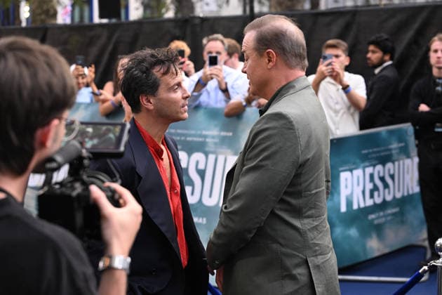 Celebrities attend the European premiere of Pressure in London, United Kingdom Featuring: Andrew Scott, Brendan Fraser Where: London, United Kingdom When: 01 Sep 2026 Credit: Cover Images EDITORIAL USE ONLY. NOT FOR USE BY NEWSPAPERS BASED IN THE UK. Copyright: xx coverimg55964576
