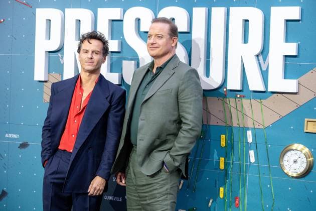Pressure European Premiere in London. Sept 01, 2026 Pressure European Premiere at the Odeon Luxe, Leicester Square in London, England. UK. 1st September 2026. 01 Sep 2026 Pictured: Andrew Scott and Brendan Fraser.  Copyright: xThexMegaxAgencyxJWP Megax xMEGAx