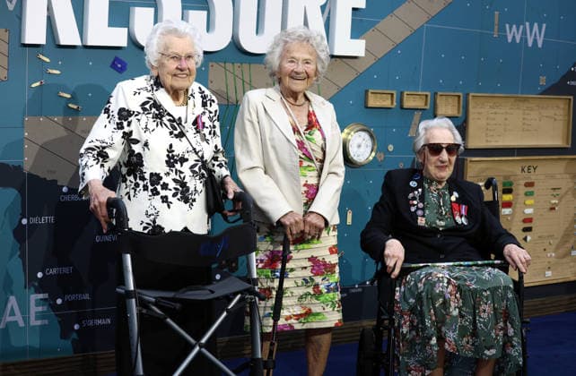 Pressure European Premiere at Odeon Luxe Leicester Square in London - 01 Sep 2026 Veteran Ruth Barnwell, Dorothea Barron and Marie Scott attend the Pressure European Premiere at Odeon Luxe Leicester Square. London. United Kingdom Copyright: xFredxDuvalx xSOPAxImagesx FD_Pressure_35
