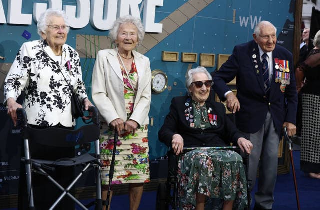 Pressure European Premiere at Odeon Luxe Leicester Square in London - 01 Sep 2026 Veteran Ruth Barnwell, Dorothea Barron and Marie Scott attend the Pressure European Premiere at Odeon Luxe Leicester Square. London. United Kingdom Copyright: xFredxDuvalx xSOPAxImagesx FD_Pressure_36