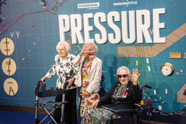Pressure European Premiere at Odeon Luxe Leicester Square in London - 01 Sep 2026 Ruth Barnwell, Dorothea Barron and Marie Scott attend the European Premiere of Pressure at Odeon Luxe Leicester Square. London United Kingdom Copyright: xLoredanaxSangiulianox xSOPAxImagesx LSangiuliano-5020