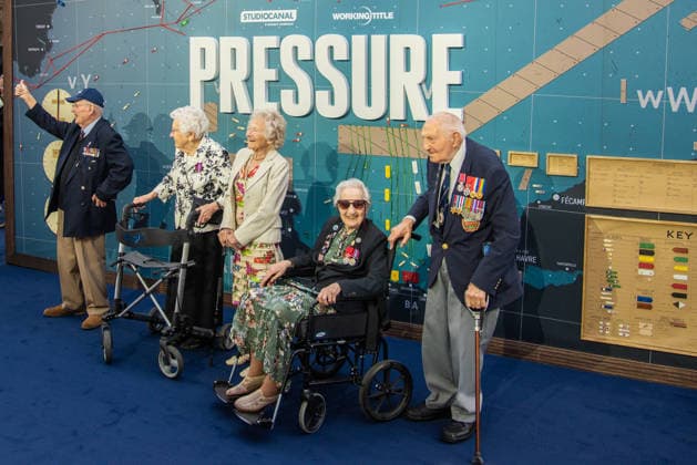 Pressure European Premiere at Odeon Luxe Leicester Square in London - 01 Sep 2026 (L-R) Colin Bell, Ruth Barnwell, Dorothea Barron, Marie Scott and Mervyn Kersh Bem attend the European Premiere of Pressure at Odeon Luxe Leicester Square. London United Kingdom Copyright: xLoredanaxSangiulianox xSOPAxImagesx LSangiuliano-5043