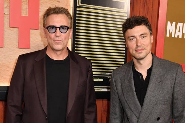 NEW YORK, NY - SEPTEMBER 1: Jonathan Goldstein and John Francis Daley at the Apple TV Original films™ premiere of Mayday on September 1, 2026 at AMC Lincoln Square in New York City. Copyright: xmpi099 MediaPunchx