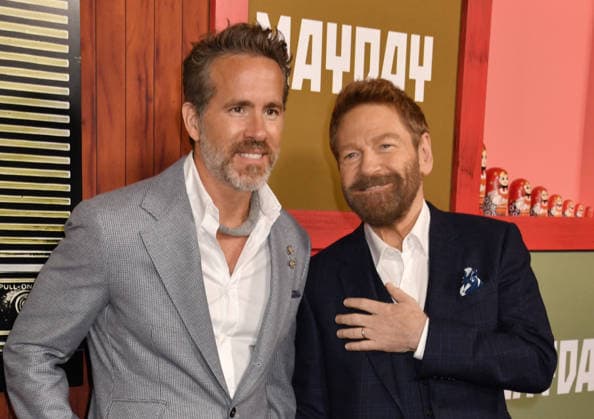 NEW YORK, NY - SEPTEMBER 1: Ryan Reynolds and Kenneth Branagh at the Apple TV Original films™ premiere of Mayday on September 1, 2026 at AMC Lincoln Square in New York City. Copyright: xmpi099 MediaPunchx
