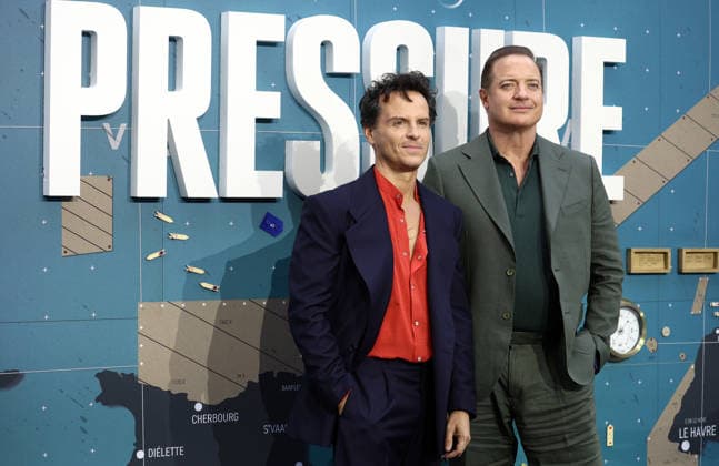 September 1, 2026, London, United Kingdom: Andrew Scott and Brendan Fraser attend the Pressure European Premiere at Odeon Luxe Leicester Square. London United Kingdom - ZUMAs197 20260901_aaa_s197_107 Copyright: xFredxDuvalx