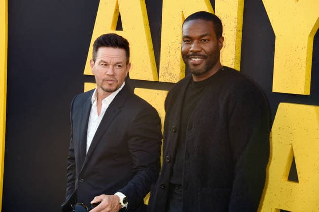 LOS ANGELES, CA - SEPTEMBER 1: Mark Wahlberg and Yahya Abdul-Mateen II at the LA premiere of By Any Means on September 1, 2026 at Paramount Theatre in Los Angeles, California. Copyright: xJeffreyxMayerx
