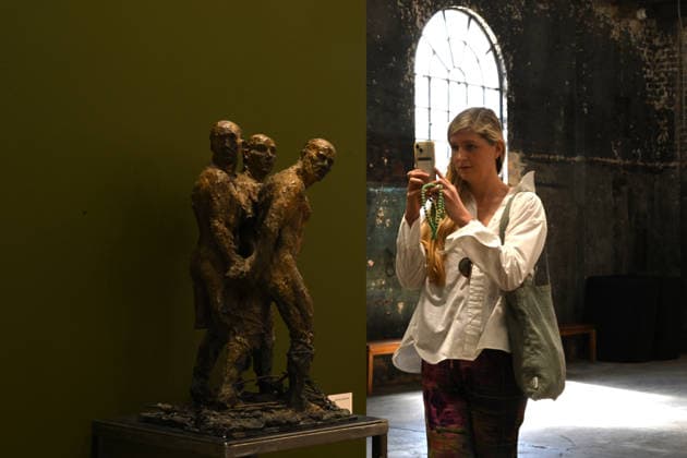 SYDNEY CONTEMPORARY MEDIA PREVIEW, ˜Triumvirate™ by artist Laurence Edwards during a preview of the 10th edition of the Sydney Contemporary Art Fair, at Carriageworks, in Sydney, Wednesday, September 2, 2026. ( NO ARCHIVING SYDNEY NSW AUSTRALIA  Copyright: xDEANxLEWINSx 20260902194131071336