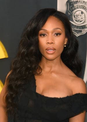 LOS ANGELES, CA - SEPTEMBER 1: Nicole Beharie at the LA premiere of By Any Means on September 1, 2026 at Paramount Theatre in Los Angeles, California. Copyright: xJeffreyxMayerx