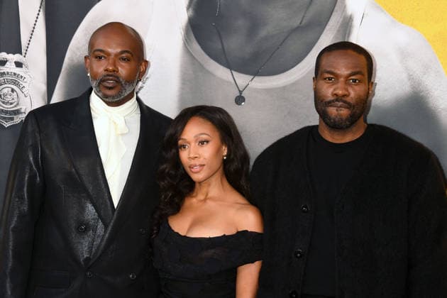 LOS ANGELES, CA - SEPTEMBER 1: Elegance Bratton, Nicole Beharie and Yahya Abdul-Mateen II at the LA premiere of By Any Means on September 1, 2026 at Paramount Theatre in Los Angeles, California. Copyright: xJeffreyxMayerx