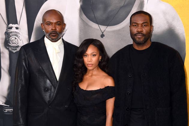 LOS ANGELES, CA - SEPTEMBER 1: Elegance Bratton, Nicole Beharie and Yahya Abdul-Mateen II at the LA premiere of By Any Means on September 1, 2026 at Paramount Theatre in Los Angeles, California. Copyright: xJeffreyxMayerx