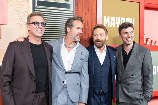 September 1, 2026, Bronx, New York, USA: Jonathan Goldstein, Ryan Reynolds, Sir Kenneth Branagh and John Francis Daley attend premiere of Apple TV Original Films Mayday at AMC Lincoln Square in New York, NY on September 1, 2026. Bronx USA - ZUMAr339 20260901_znp_r339_071 Copyright: xLevxRadinx