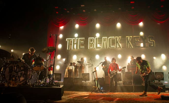 The Black Keys at O2 Academy Brixton 01 09 2026 American rock duo The Black Keys perform at O2 Academy Brixton in London on 1st September 2026 as part of their The Peaches n Kream World Tour 26 . Dan Auerbach lead vocals, guitars Patrick Carney drums, percussions, Credit:Zoran Veselinovic B4859 Avalon UK, London, O2 Academy Brixton  Copyright: xZoranxVeselinovicx xB4859x xAvalonx 1130011842