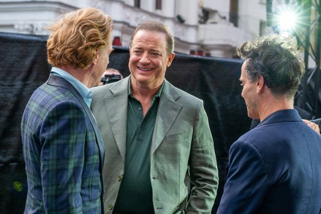 Damian Lewis, Brendan Fraser and Andrew Scott attends Pressure European Premiere at the Odeon Luxe, Leicester Square in London, England. UK. Tuesday 1st September 2026. Copyright: xJamesxWarrenx PRESSURE - EUROPEAN PREMIERE37