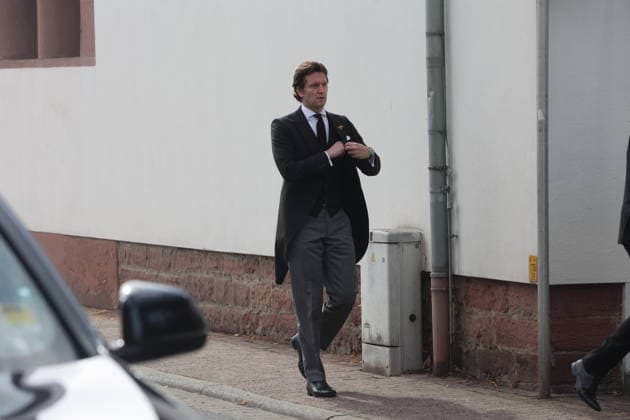 Joachim, Prince of Prussia, upon his arrival at the solemn requiem service for Anastasia, Princess of Löwenstein-Wertheim-Rosenberg (née Princess of Prussia), at the Church of the Holy Trinity in Kleinheubach, September 1, 2026 The emperor’s great-granddaughter, who passed away on August 16, 2026, at the age of 82, was laid to rest during a solemn but Copyright: xAgenturxMatthiasxWehnertx xM.xGränzdörferx