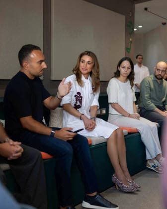 01-09-2026 Jordan Queen Rania takes a look at preparations for Amman Design Week and meets a group of entrepreneurs during a visit to Jabal Al Lweibdeh in Amman, Jordan. Â  Copyright: xPPEx