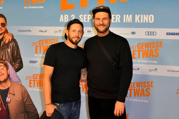 ABB GEWISSEETWAS: Maurice Gajda and Mitch Gajda made a guest appearance on the red carpet at the NRW Kino film premiere of *Das gewisse Etwas* at the Cinedom cinema on September 1, 2026, in Cologne, North Rhine-Westphalia, Germany