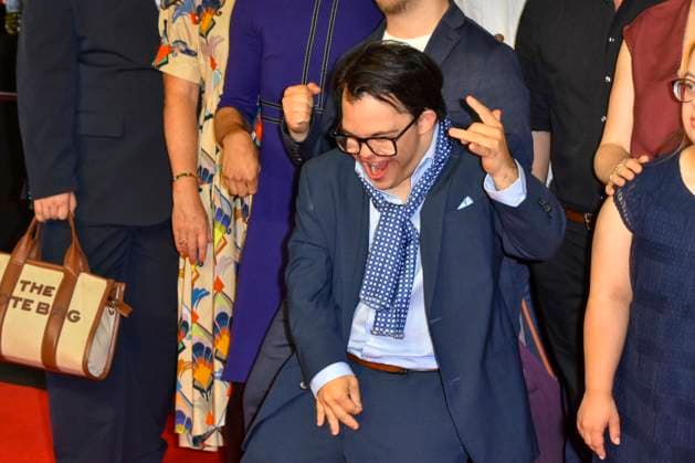 ABB GEWISSEETWAS: Frangiskos Kakoulakis as a guest on the red carpet at the NRW Kino film premiere of *Das gewisse Etwas* at the Cinedom theater on September 1, 2026, in Cologne, North Rhine-Westphalia, Germany