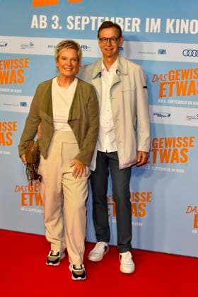 ABB GEWISSEETWAS: Biggi Lechtermann and Ingo Kersting appeared on the red carpet at the NRW Kino film premiere of *Das gewisse Etwas* at the Cinedom theater on September 1, 2026, in Cologne, North Rhine-Westphalia, Germany