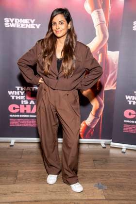 ABB FERNANDES Collien Fernandes at the Berlin preview of *That s Why The Lady Is a Champ* at the UCI LUXE East Side Gallery Berlin on September 1, 2026, in Berlin, Germany