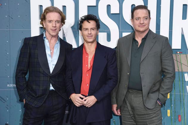 Damian Lewis, Andrew Scott und Brendan Fraser bei der Premiere des Kinofilms Pressure im Odeon Luxe Leicester Square. London, 01.09.2026 *** Damian Lewis, Andrew Scott, and Brendan Fraser at the premiere of the movie *Pressure* at the Odeon Luxe Leicester Square in London, September 1, 2026 Foto:xS.xVasx xFuturexImagex pressure_6967
