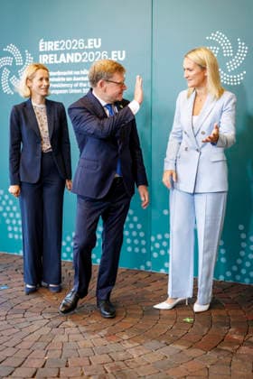 Johann Wadephul (CDU), Federal Minister of Foreign Affairs, is attending the Gymnich meeting of EU foreign ministers. Pictured here with the High Representative for Foreign Affairs and Security Policy, Kaja Kallas, and the Minister for Foreign Affairs of Ireland, Helen McEntee, from Wicklow, September 2, 2026. Photographed on behalf of the Federal Foreign Office, Wicklow, Ireland Copyright: xThomasxImox