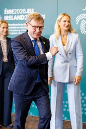 Johann Wadephul (CDU), Federal Minister of Foreign Affairs, attends the Gymnich meeting of EU foreign ministers. Pictured here with the High Representative for Foreign Affairs and Security Policy, Kaja Kalla, and the Minister of Foreign Affairs of Ireland, Helen McEntee, from Wicklow, September 2, 2026. Photographed on behalf of the Federal Foreign Office, Wicklow, Ireland Copyright: xThomasxImox