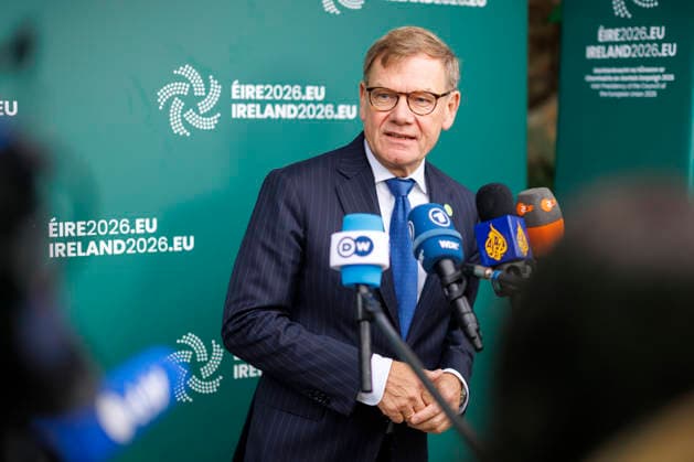 Johann Wadephul (CDU), Federal Minister of Foreign Affairs, attends the Gymnich meeting of EU foreign ministers. Pictured here during a press briefing in Wicklow on September 2, 2026. Photographed on behalf of the Federal Foreign Office in Wicklow, Ireland. Copyright: xThomasxImox